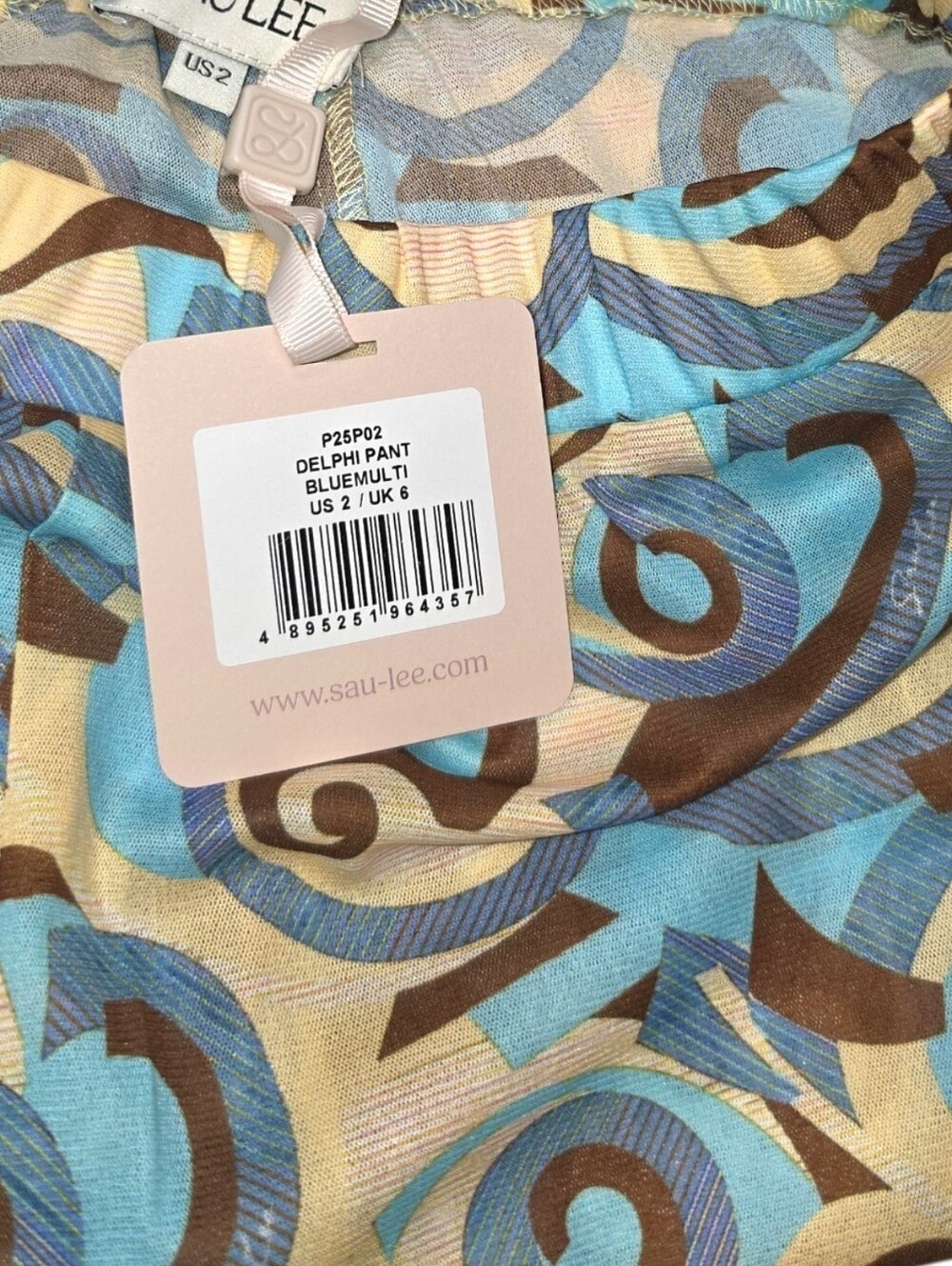 NWT $315 SAU LEE Delphi Pant US Size 2 - Picture 4 of 4